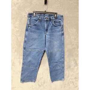 Draggin Jeans Mens 36x30 Blue Denim Kevlar Lined Motorcycle Work Pants